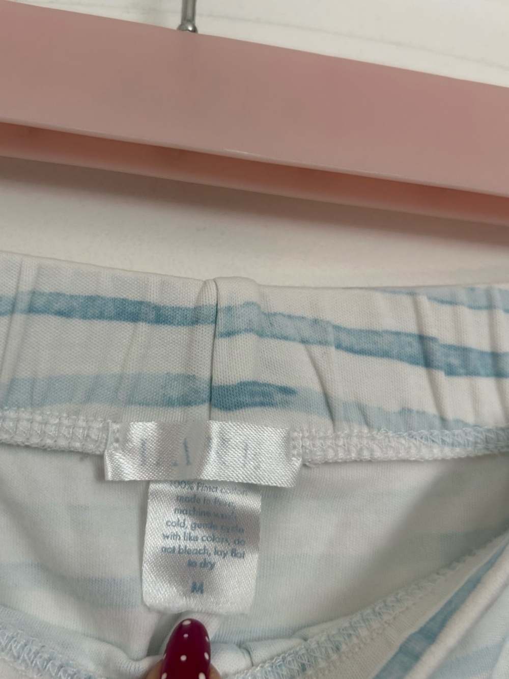 Striped Tank & Short Pajama Set - Mint/White - Picture 11 of 11